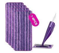 LiuHancsqd 4 almohadillas de repuesto para mopa de spray Swiffer para flash Power, repuesto reutilizable húmedo y seco
