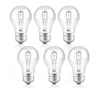 Liuyife E27 A55 Bombilla 42W Regulable, Blanco Cálido 2700K 650LM, AC220-240V, Transparente Bombilla E27 Rosca Edison para Lámpara de Techo, Lámpara de Pared, Lámpara de Mesa, Paquete de 6