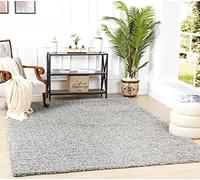 Livabliss Home Shaggy Rug - Alfombra Salon Grande Habitacion, Dormitorio - Alfombra Pelo Largo Berber Abstracta, Pelo Grueso y Esponjoso - Alfombras Grande de 120x170cm, Gris