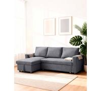 LIVAN HOME - Sofá Cama con Chaise Longue Reversible y almacenaje Ivy