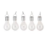 LIVARNO® Bombillas solares LED, 5 unidades (Transparent)