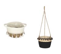 LIVARNO® Cesta de mimbre / Maceta colgante