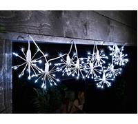 LIVARNO HOME Guirnalda de bombillas LED blanco frío 10 Flores (10 x blanco frío)