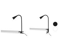 LIVARNO HOME Lámpara LED de pinza, con cuello de metal flexible.