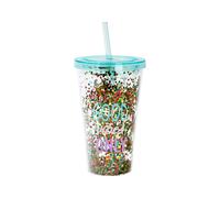 LIVARNO HOME Vaso con tapa 350 ml (estampado/menta)