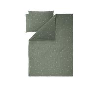LIVARNO® Ropa de cama de muselina 240 x 220 cm (Flores/verde)