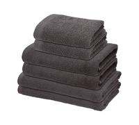 LIVARNO® Set de toallas, 6 piezas (gris carbón)