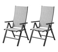 LIVARNO® Sillón plegable de aluminio Houston, 2 unidades