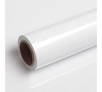 Livelynine 40CMX10M Papel Pintado Blanco Brillo Papel Adhesivo para Muebles Decorativos Vinilos Cocina Blanco Brillante Rollo Vinilo Autoadhesivo Vinilo Blanca para Muebles Armario Forrar Adesivo