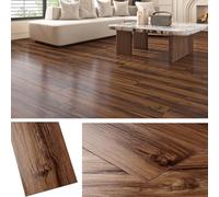 Livelynine Suelo Vinilo Autoadhesivo Madera Natural 90x15 Suelo Vinilico Autoadhesivo Grueso Vinilo Adhesivo Suelos Laminado Adhesivo para Baño Cocina Losetas Autoadhesivas Marron 18 Piezas