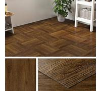 Livelynine Suelo Vinilo Autoadhesivo Madera Oscuro Baldosas Adhesivas Suelo Madera Marron 30x30CM Suelo Vinilico Autoadhesivo Baño Impermeable Vinilo Adhesivo Suelo Cocina Suelo Laminado, 4 Baldosas