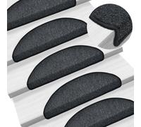 Living Store: Juego de 10 escalones antideslizantes, 56 x 17 x 3 cm, color antracita