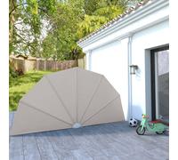 Living Store: Panel lateral plegable para terraza, color crema, 200 cm