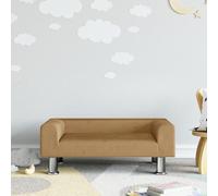 Living Store: Sofá infantil marrón, 70x45x26,5 cm, tapizado en terciopelo