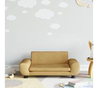 Living Store: Sofá infantil marrón, 70x45x33 cm, tapizado en terciopelo