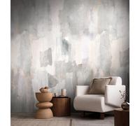 Livingwalls Anna D'Andrea Fotomural abstracto 1,59 m x 2,80 m - crema, gris, rosa - papel pintado acuarela - 782073