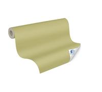 Livingwalls DESIGNDROP - papel pintado no tejido preencolado de color sólido en verde - 10,05m x 0,53m - papel pintado liso para varias habitaciones - 784993