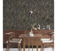 Livingwalls Famous Garden 393465 - Papel pintado no tejido (10,05 m x 0,53 m), color gris y beige