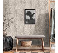 Livingwalls Famous Garden 393475 - Papel pintado no tejido (10,05 m x 0,53 m), color gris y beige