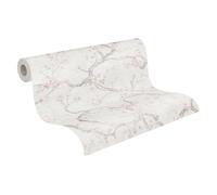 Livingwalls Hot Spots papel pintado no tejido con efecto metálico en crema, rosa, beige, gris, metálico - papel pintado floral 10,05 x 0,53 m - 781995