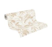 Livingwalls Hot Spots papel pintado no tejido con motivo jungla en crema, beige, metálico - papel pintado jungla exótica 10,05 x 0,53 m - 782032