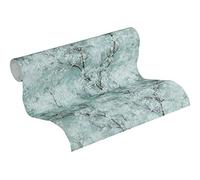 Livingwalls Papel Pintado Bosque New Walls Cosy & Relax Papel pintado tejido no tejido 10.05 m x 0.53 m Verde Azul Gris Fabricado en Alemania 374203 37420-3