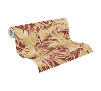 Cosmoliving by Cosmopolitan Papel pintado de vellón Hojas (Rojo-dorado-marrón, Floral, 10,05 x 0,53 m)