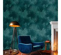 Livingwalls Travel Styles - Papel pintado no tejido (1,59 m x 2,80 m), color azul