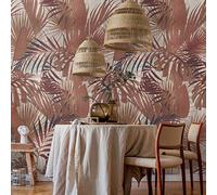 Livingwalls Travel Styles - Papel pintado no tejido (1,59 m x 2,80 m), color rojo y beige