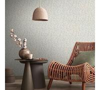 Livingwalls Travel Styles - Papel pintado no tejido con flores de arbustos en beige y blanco, papel pintado escandinavo para diferentes habitaciones, 10,05 m x 0,53 m