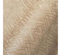 Livingwalls Travel Styles Papel pintado no tejido - Papel pintado con decoración ornamental en oro y beige - Papel pintado clásico para varias habitaciones en 10,05 m x 0,53 m