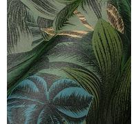 Livingwalls Travel Styles Papel pintado no tejido - Papel pintado de la selva en verde y amarillo - Papel pintado tropical para diferentes habitaciones en 10,05 m x 0,53 m