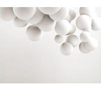 Livingwalls WTD 382911 - Papel pintado fotográfico (fieltro, 3,71 x 2,80 m), diseño abstracto en 3D, color blanco