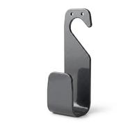 LIVLIG Gancho Soporte Manguera Jardin sin Taladrar - Portamangueras Pared Metal para 10m Manguera Riego / 20m Manguera Flexible - Fabricado en Italia - Antracita