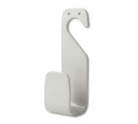 LIVLIG Gancho Soporte Manguera Jardin sin Taladrar - Portamangueras Pared Metal para 10m Manguera Riego / 20m Manguera Flexible - Fabricado en Italia - Greige