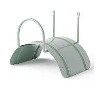 LIVLIG Soporte de Manguera de Jardín, 1/2 Pulgada, Verde | Fabricado en Acero de Aleación, Mangueras de hasta 30 m, Soporte de Pared