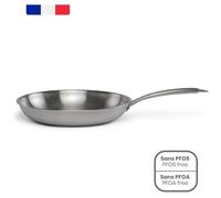 Livoo Brigade Sartén de acero inoxidable de 28 cm