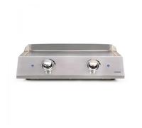 Livoo Plancha eléctrica DOC302 de acero inoxidable con 2 termostatos