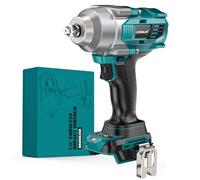 LIVOWALNY Atornillador de Impacto 1200Nm Compatible con Makita 18V Batería | Taladro Bateria Sin Escobillas , 4 Velocidades y luz LED, para Andamios y Neumáticos de Coche(Sin Batería)