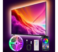 Liwqolx Tira LED TV 3 Metros, Luces LED Retroiluminación, 30 LED/Metro con Aplicación y Control Remoto, Alimentado por USB para TV de 40-65 Pulgadas, Cine en Casa, Dormitorio