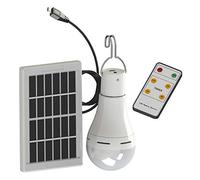 Lixada 9W / 7W Portátil de Energía Solar Bombilla Al Aire Libre USB Panel Solar Luz de Control Remoto Impermeable LED Que Acampa Luz para Acampar，Senderismo，Montañismo (9W)