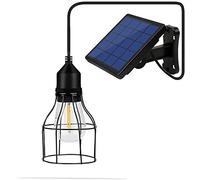 Lixada Energía Solar Colgante de Luz E27 Lámpara de Luces IP65 Impermeable,Luces Solares Colgantes Exteriores para Jardín, Patio, Balcón (tipo 3)