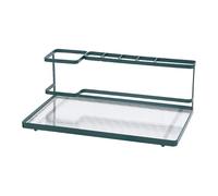 LIXSAZSE Accesorio de baño: dispensador de dientes con materiales duraderos y elegantes compartimentos múltiples para guardar productos higiene esenciales. Organizador soporte para baño y