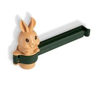 LIXSAZSE Bolsa de Almacenamiento de Alimentos Animales Dibujos Animados, Clip Sellado, sellador portátil a Prueba Humedad, Abrazadera Apertura Tuerca Chocolate, Herramienta Cocina, Verde Beige