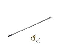 LIXSAZSE Kit de Para sistema de tracción escalera ático con barra tracción acero inoxidable, accesorios alto rendimiento, piezas, ahorro espacio eficiente, cuerdas, poste extensión, gancho