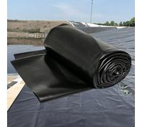 Liyadolaam Revestimiento para Estanque Grande HDPE, 4x5m 5x8m 6x7m 7x10m 8x12m 10x15m, Membrana Impermeable Negra Resistente embalses industriales, estanques Peces, acuicultura(6x7m)