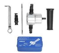 LIYJTK Cortador Nibbler de Doble Cabezal, Accesorio de Taladro Ajustable, Kit Completo de Herramientas de Corte de Metal para fabricación de Chapa metálica, Mantenimiento de