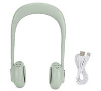 LIYJTK Mini Hands Free Fan USB Charging Hanging Neck Cooling Fan Adjustable 3 - Sp (Verde)