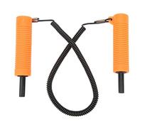 LIYJTK Pico de Seguridad para Pesca en Hielo, Punzones de Hielo retráctiles Naranjas de Acero Inoxidable para Invierno al Aire