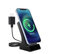 LIZVIE Cargador de teléfono con cámara oculta con lente espía, visión nocturna 24/7, cargador inalámbrico para cámara oculta interior, detección de movimiento/control de aplicación, soporta tarjeta SD